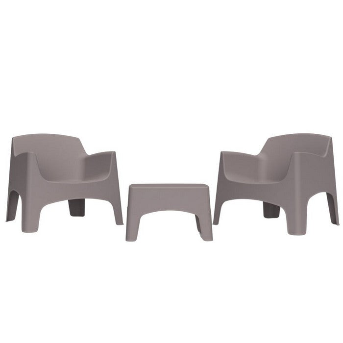 Set da giardino in polipropilene con 2 poltrone e tavolino - Ibiza Terrace - BICA - 64043921473914