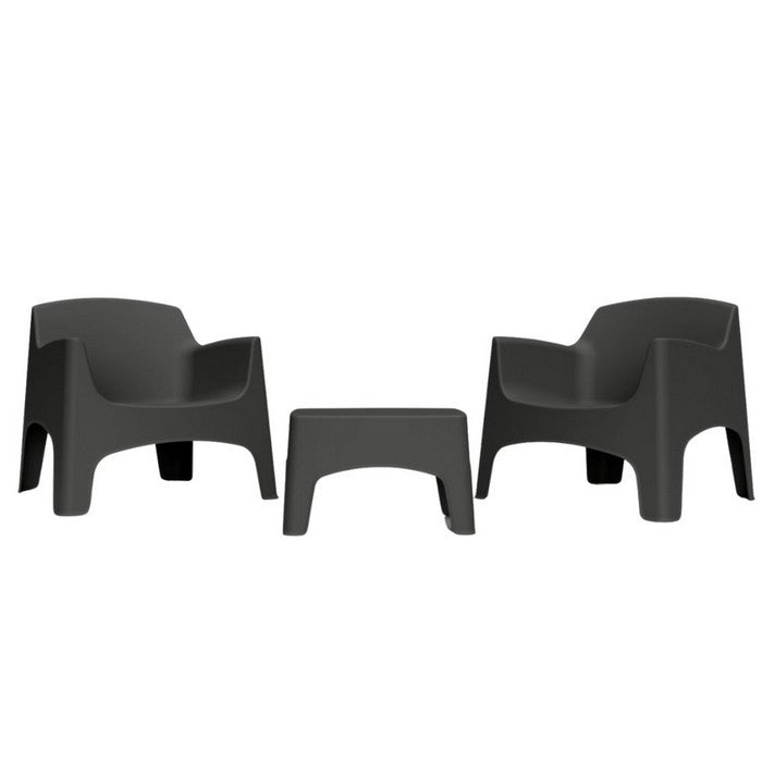 Set da giardino in polipropilene con 2 poltrone e tavolino - Ibiza Terrace - BICA - 64043923997050