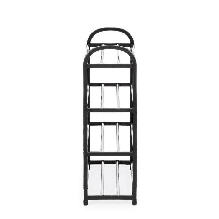 Scarpiera 4 ripiani rettangolare nero - Hallfrid - BIZZOTTO - 64075020566906