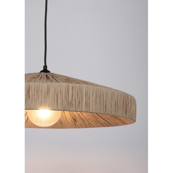 Lampadario a sospensione in rafia - Kanda - BIZZOTTO - 64075047240058