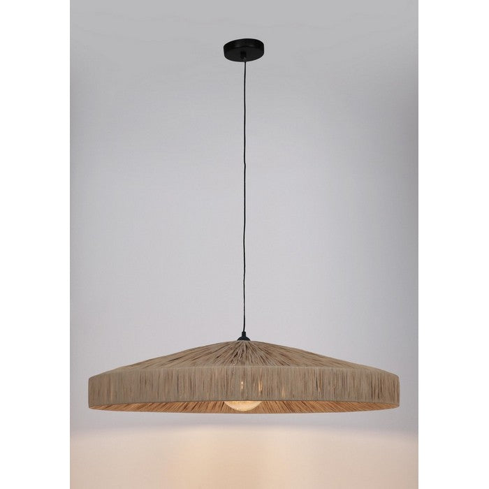 Lampadario a sospensione in rafia - Kanda - BIZZOTTO - 64075048649082