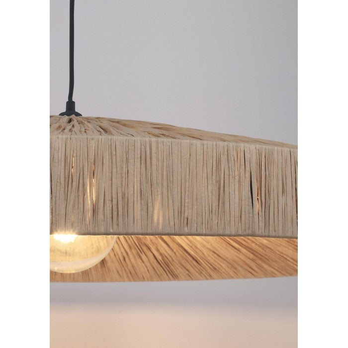 Lampadario a sospensione in rafia - Kanda - BIZZOTTO - 64075048714618