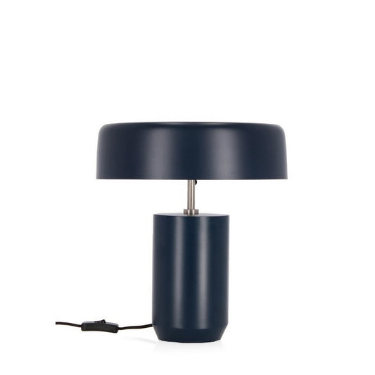 Lampada tonda da tavolo in metallo blu - Kaithal - BIZZOTTO - 64075096719738