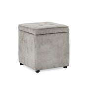 Pouf quadrato contenitore in velluto a coste - Dylan