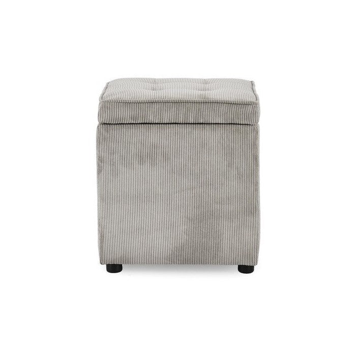 Pouf quadrato contenitore in velluto a coste - Dylan - BIZZOTTO - 64075126997370