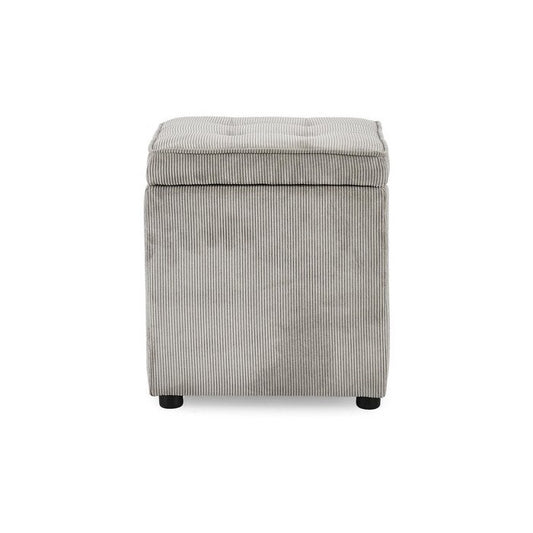 Pouf quadrato contenitore in velluto a coste - Dylan - BIZZOTTO - 64075126997370