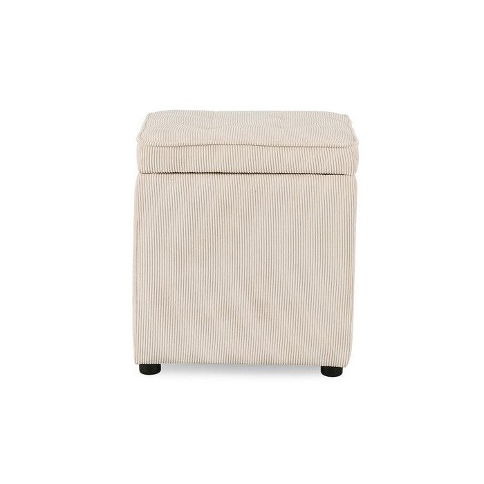 Pouf quadrato contenitore in velluto a coste - Dylan - BIZZOTTO - 64075133682042