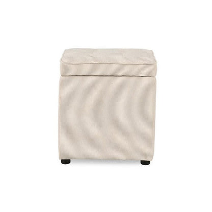 Pouf quadrato contenitore in velluto a coste - Dylan