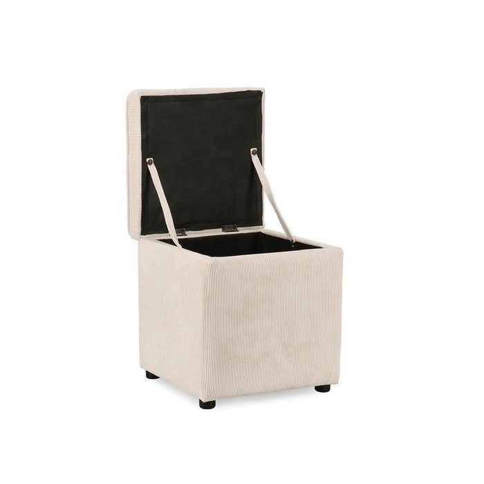 Pouf quadrato contenitore in velluto a coste - Dylan - BIZZOTTO - 64075133780346