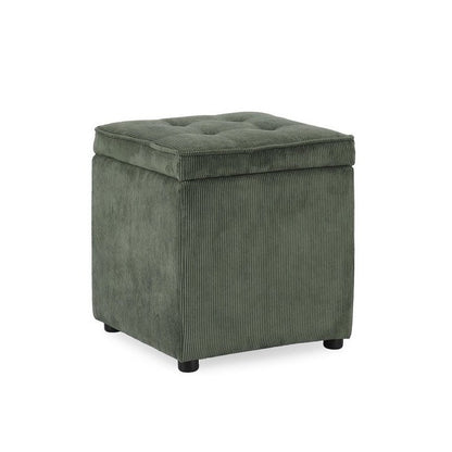 Pouf quadrato contenitore in velluto a coste - Dylan