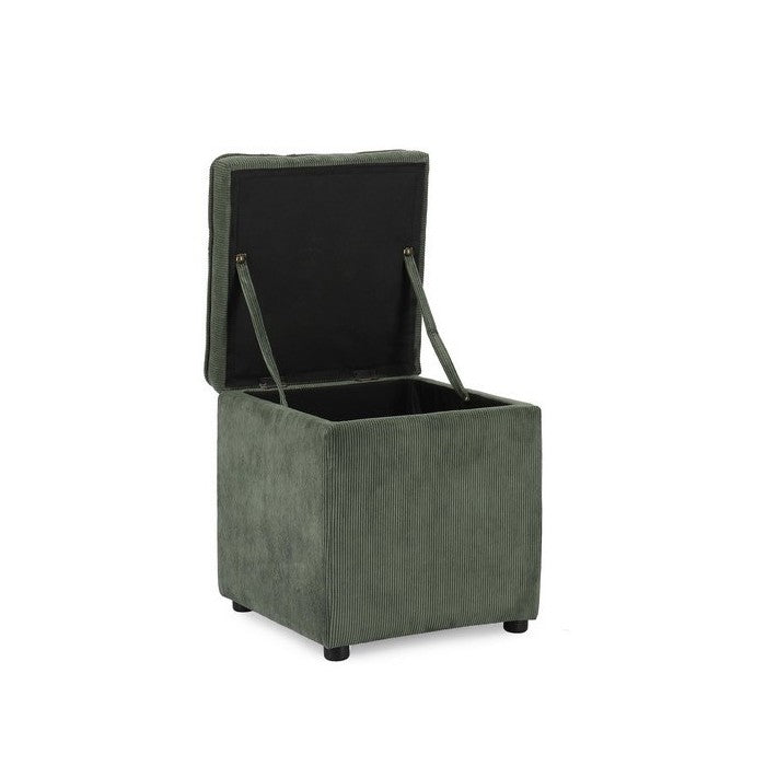 Pouf quadrato contenitore in velluto a coste - Dylan - BIZZOTTO - 64108827345274