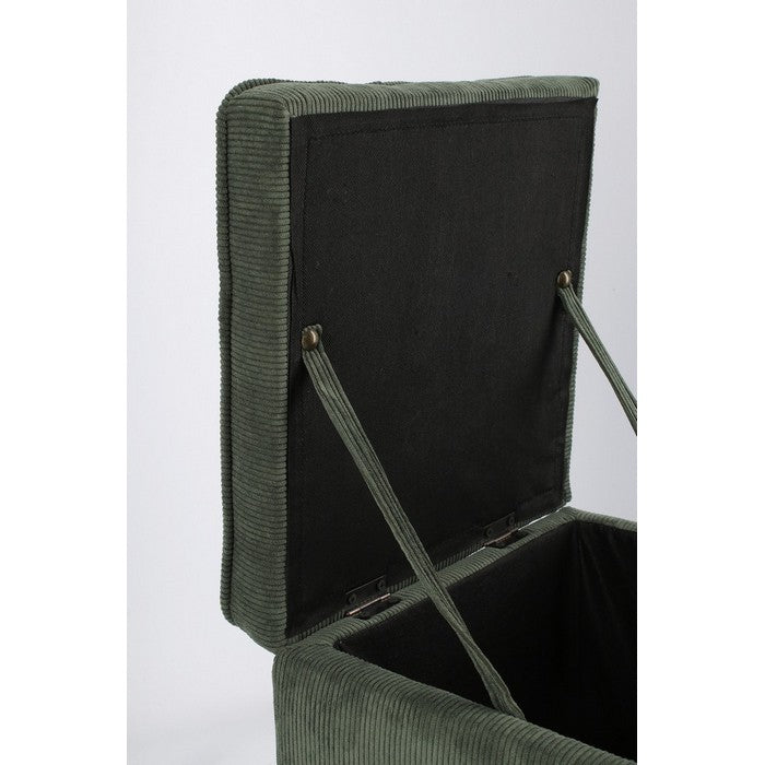 Pouf quadrato contenitore in velluto a coste - Dylan - BIZZOTTO - 64108827935098