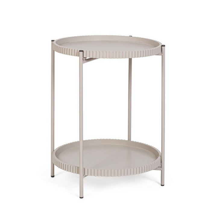 Tavolino tondo con 2 ripiani nero 42 cm - Herdys - BIZZOTTO - 64075161534842