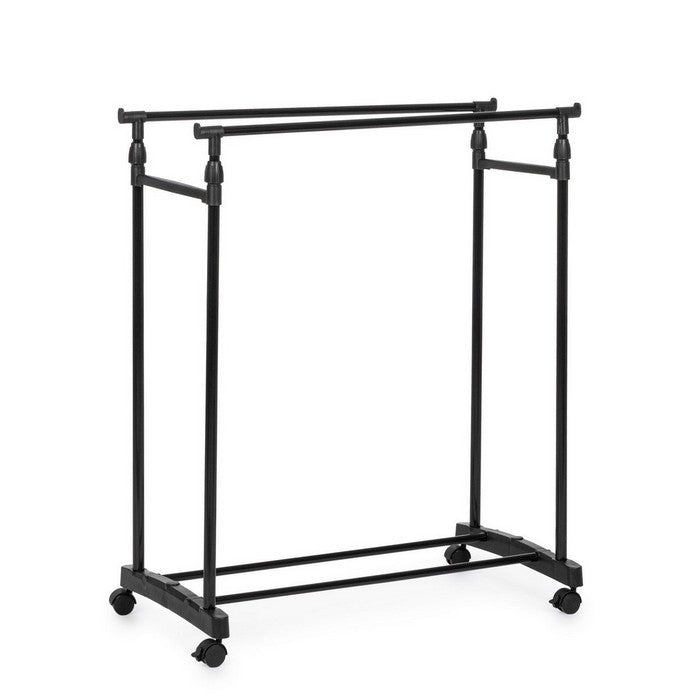 Stand guardaroba appendiabiti 2 barre con ruote - Elida - BIZZOTTO - 64075185422714