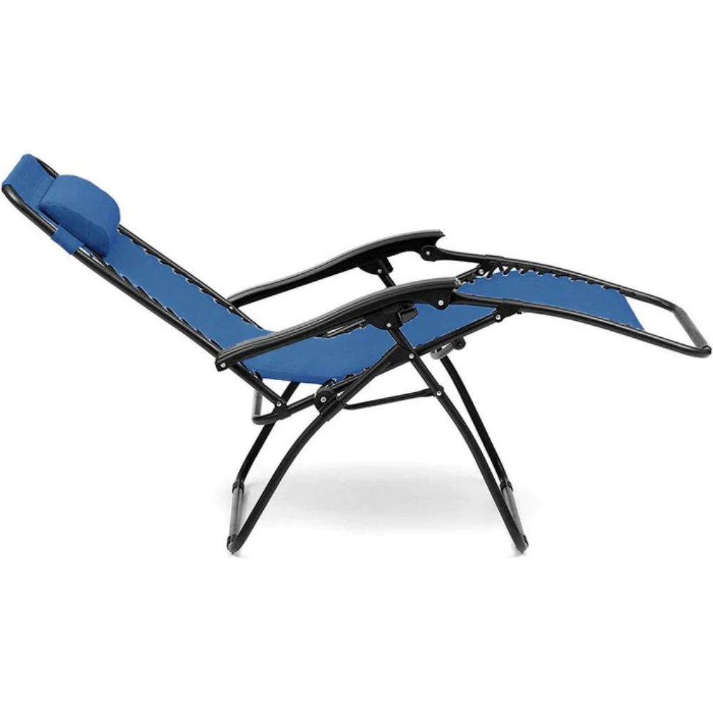 Set 2 Poltrone reclinabile in metallo e textilene con cuscino - No Gravity