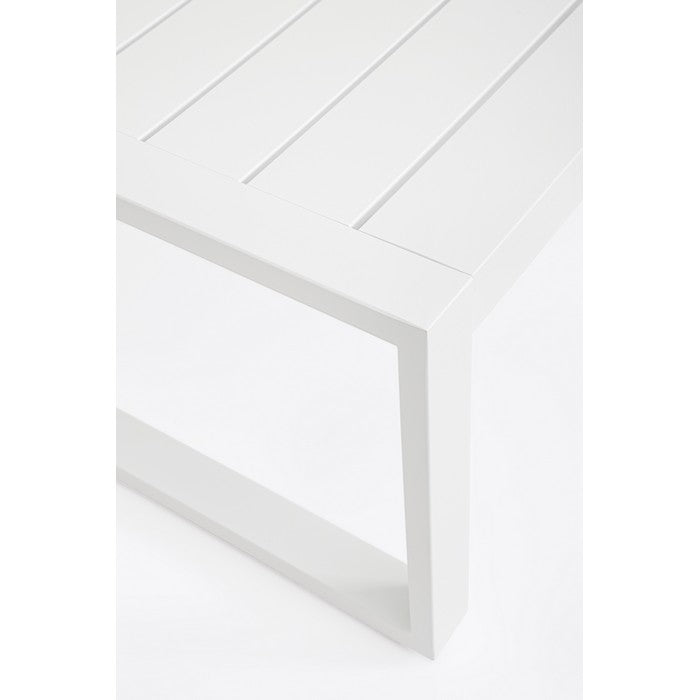 Set da giardino con divano, poltrone e tavolino in alluminio - Kallen
