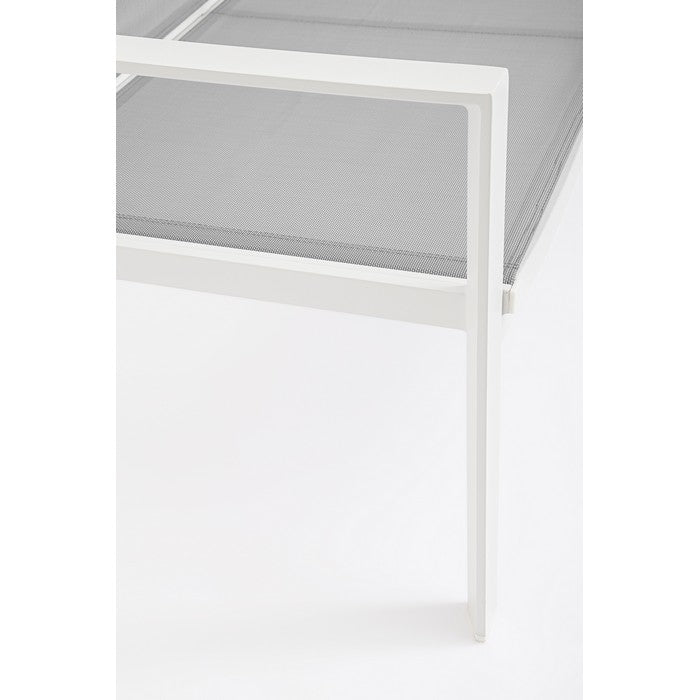 Set da giardino con divano, poltrone e tavolino in alluminio - Kallen