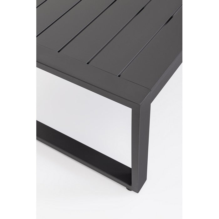 Set da giardino con divano, poltrone e tavolino in alluminio - Kallen