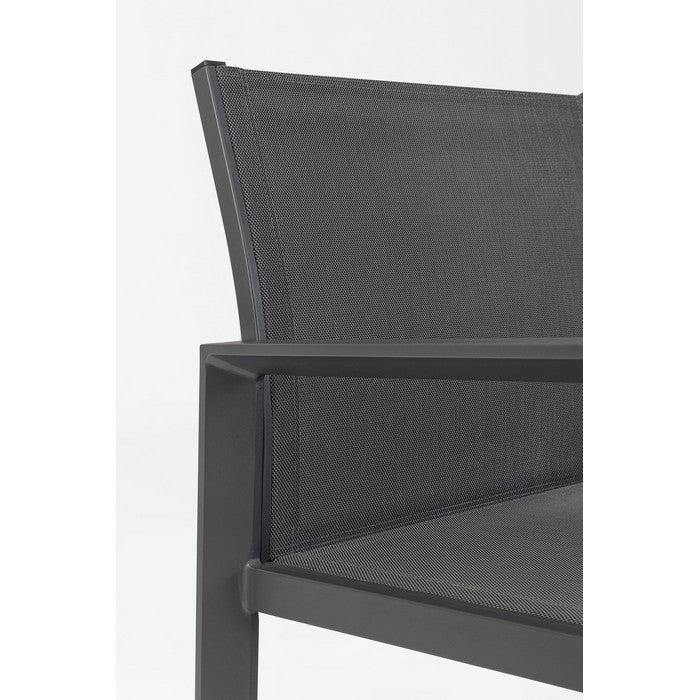 Set da giardino con divano, poltrone e tavolino in alluminio - Kallen