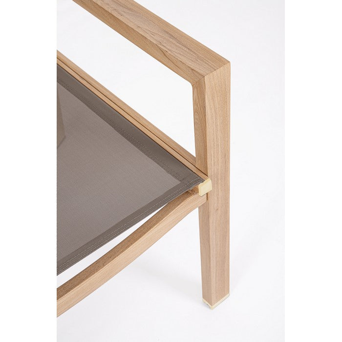 Set da giardino con divano, poltrone e tavolino in alluminio - Kallen