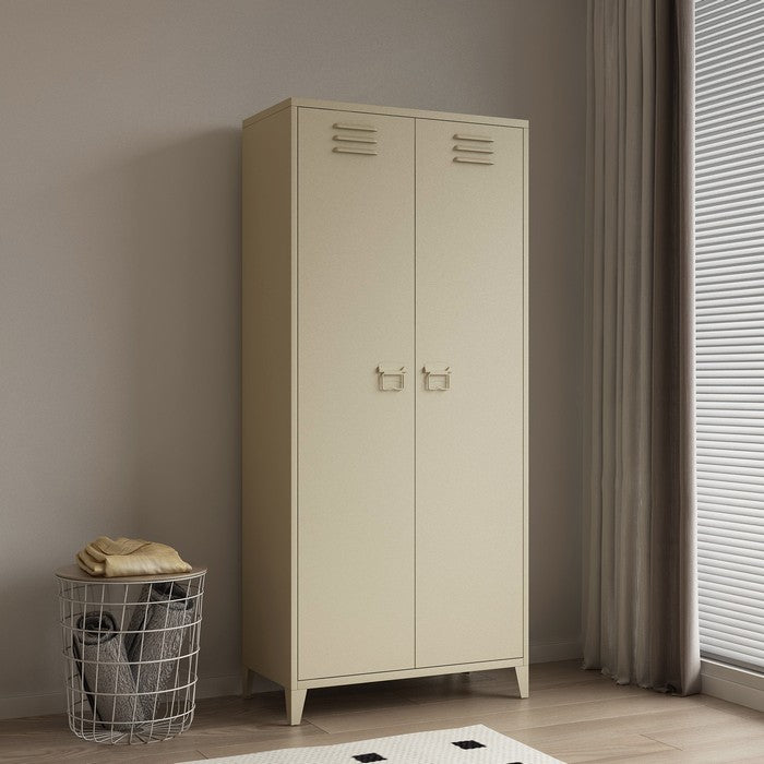 Armadio multiuso - scarpiera in metallo con 5 ripiani in stile industriale - OX ZEROPER - 64634682737018