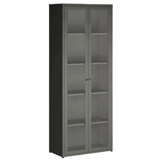 Vetrina in metallo con 2 ante e 4 ripiani in stile industriale - OX ZEROPER - 64634684834170