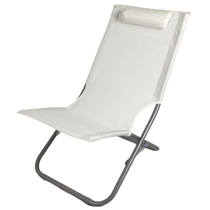 Sedia sdraio pieghevole da spiaggia con poggiatesta - BEST - 64462656864634