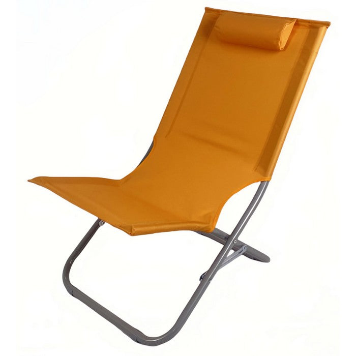 Sedia sdraio pieghevole da spiaggia con poggiatesta - BEST - 64462657782138