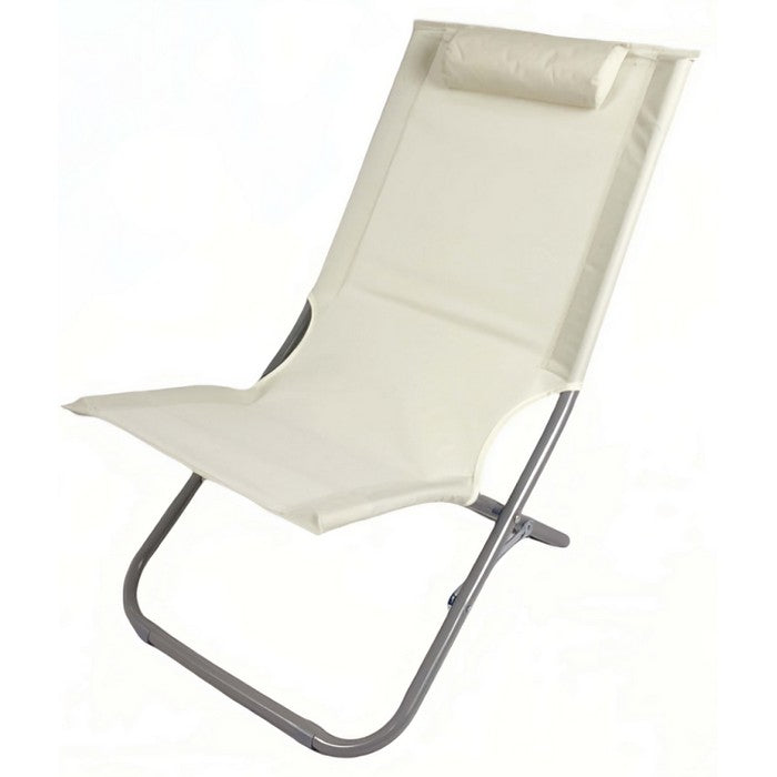Sedia sdraio pieghevole da spiaggia con poggiatesta - BEST - 64462661321082