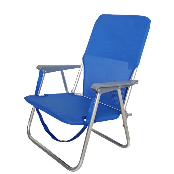 Sedia pieghevole in alluminio da spiaggia e campeggio con braccioli - BEST - 64462666400122