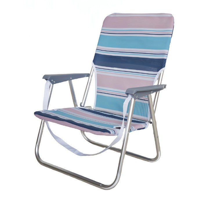 Sedia pieghevole in alluminio da spiaggia e campeggio con braccioli - BEST - 64462668005754