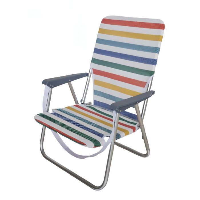 Sedia pieghevole in alluminio da spiaggia e campeggio con braccioli - BEST - 64462670070138