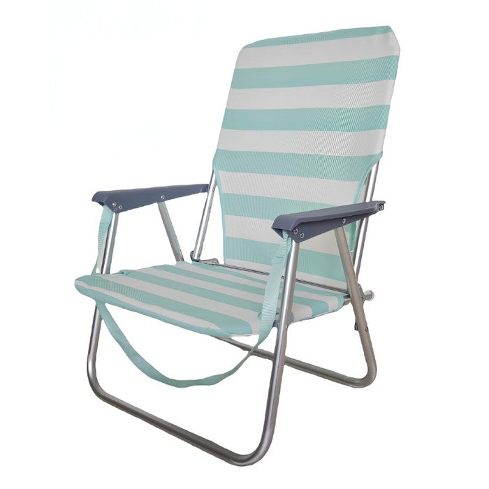 Sedia pieghevole in alluminio da spiaggia e campeggio con braccioli - BEST - 64462671708538