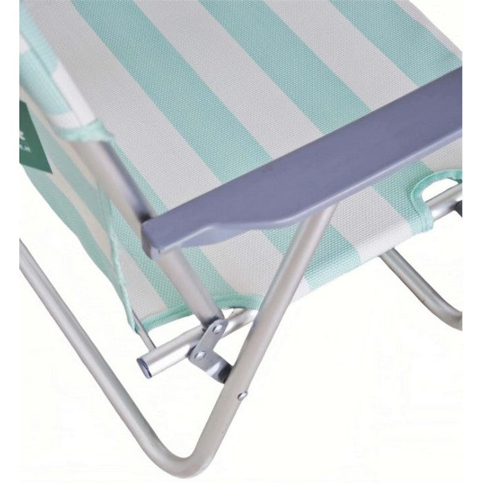 Sedia pieghevole in alluminio da spiaggia e campeggio con braccioli - BEST - 64462672068986