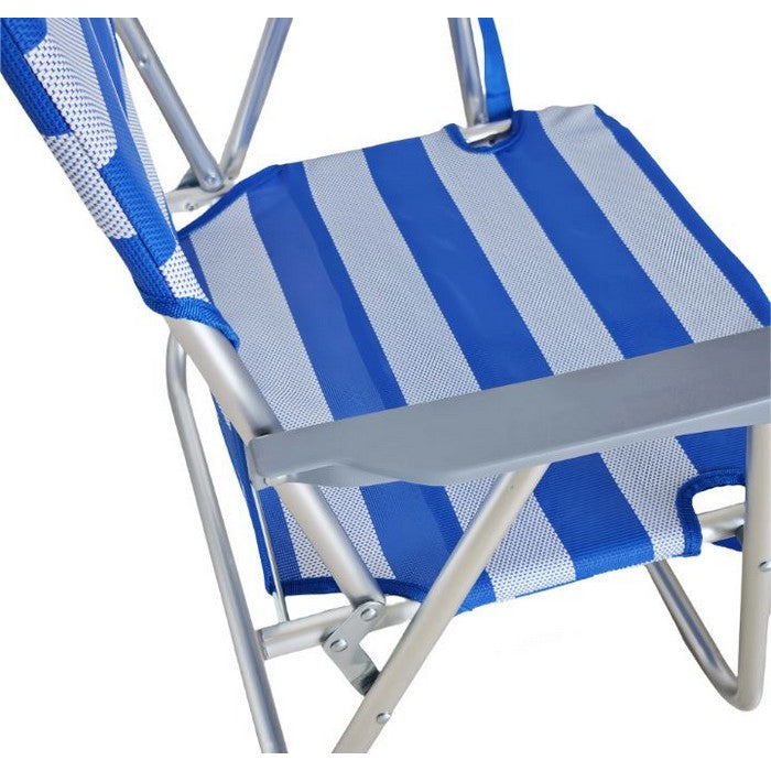 Sedia pieghevole in alluminio da spiaggia e campeggio con braccioli - BEST - 64462674297210
