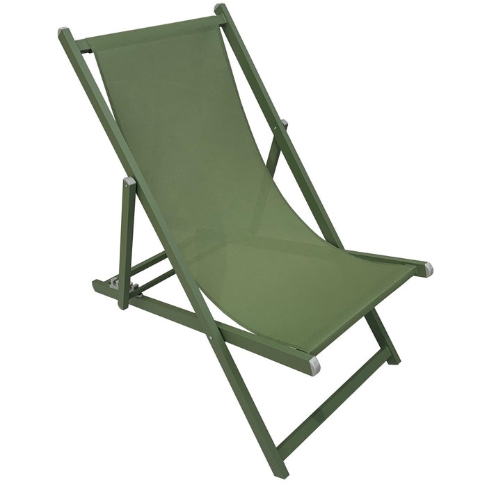 Sedia a sdraio da giardino in alluminio e textilene - BEST - 64780936413562