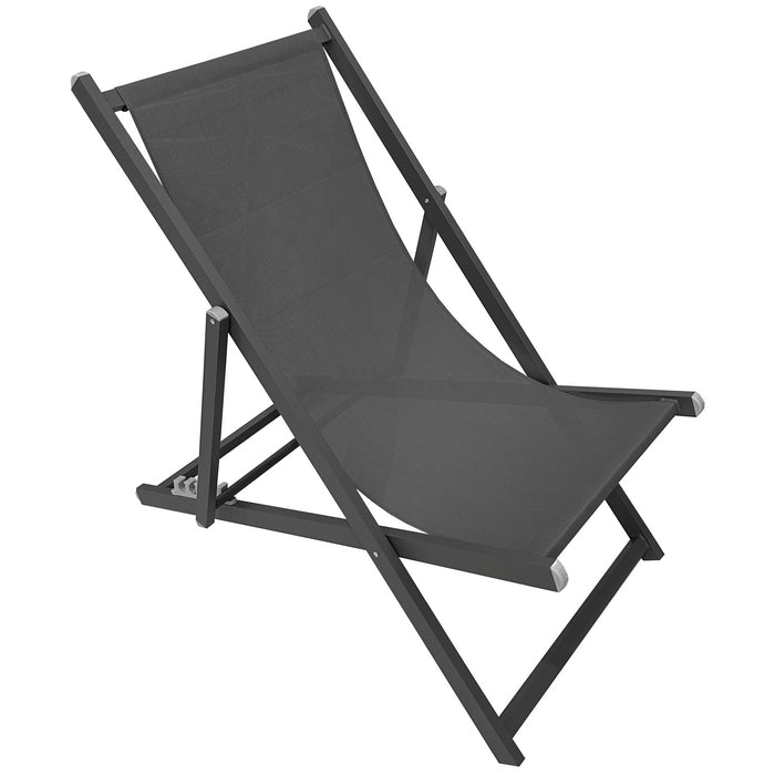 Sedia a sdraio da giardino in alluminio e textilene - BEST - 64780942672250