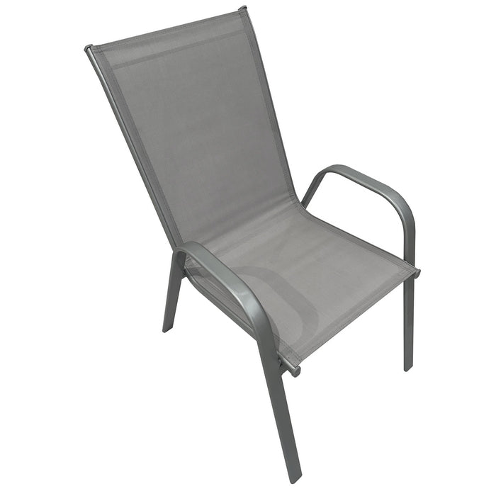 Poltrona da giardino in metallo e textilene - BEST - 64778767794554