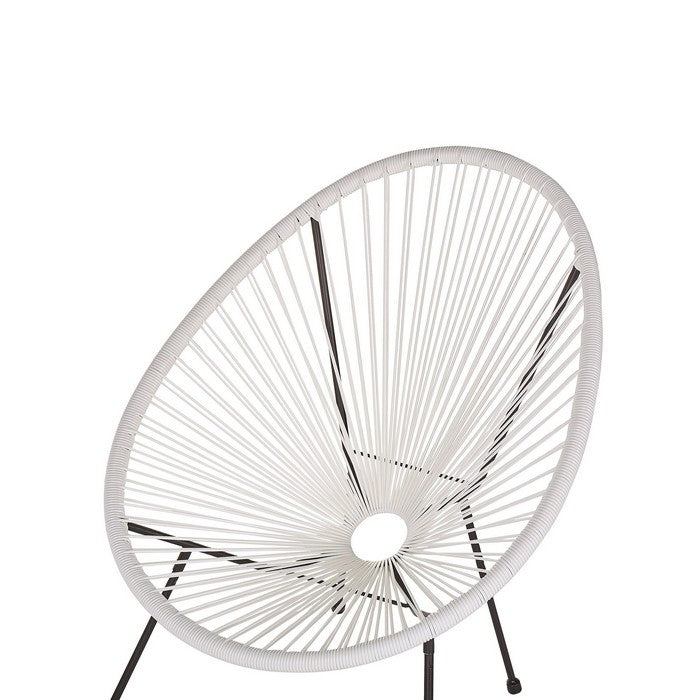 Poltrona relax tonda da giardino effetto rattan - Spaghetti - BEST - 64462689272186