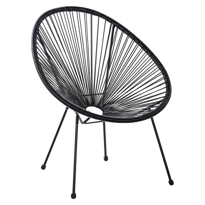 Poltrona relax tonda da giardino effetto rattan - Spaghetti - BEST - 64462691664250