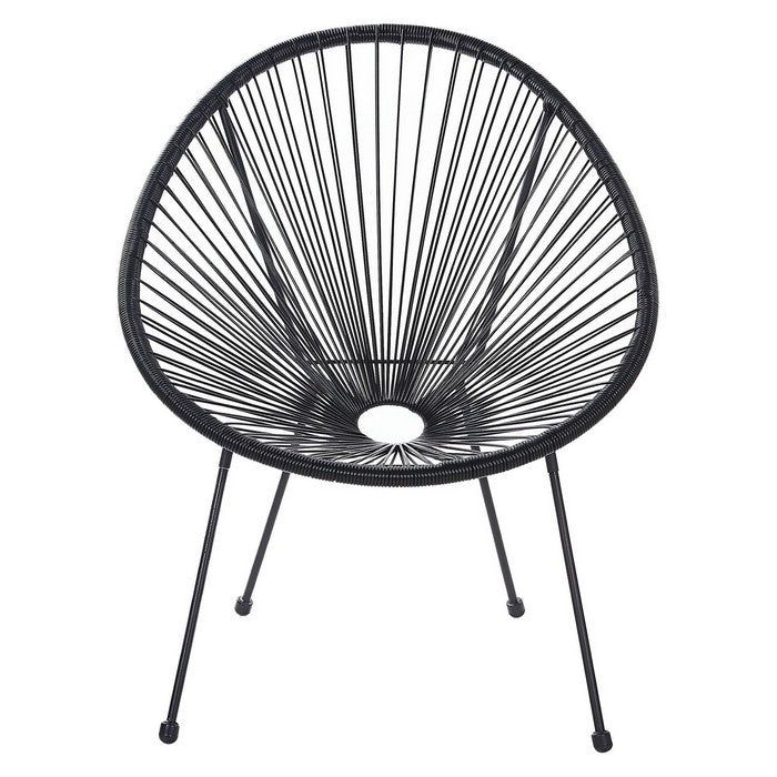 Poltrona relax tonda da giardino effetto rattan - Spaghetti - BEST - 64462692548986
