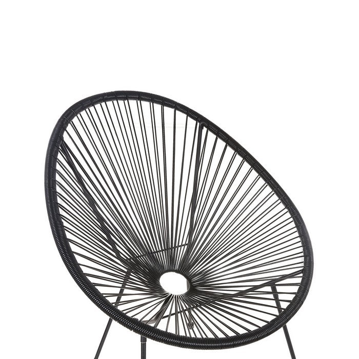Poltrona relax tonda da giardino effetto rattan - Spaghetti - BEST - 64462694515066