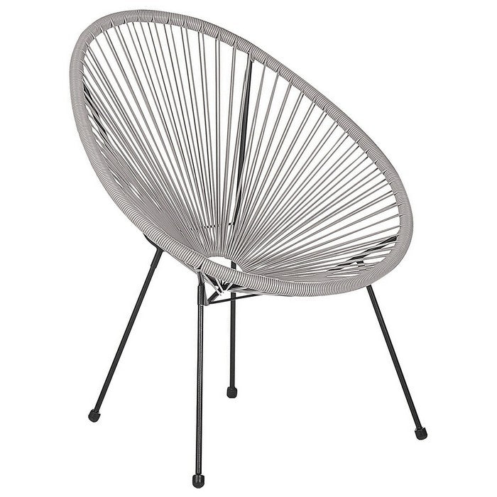 Poltrona relax tonda da giardino effetto rattan - Spaghetti - BEST - 64462696972666