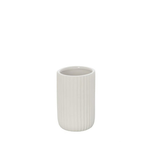 Porta spazzolino tondo in ceramica - Color - FERIDRAS - 64632493965690
