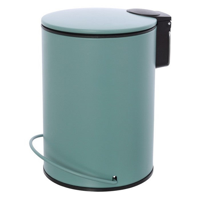 Pattumiera tonda in acciaio con pedale 3 litri - Color - FERIDRAS - 64632513233274