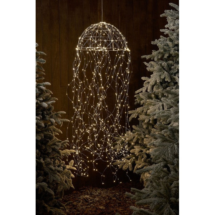 Lampadario natalizio a LED da appendere a forma di medusa