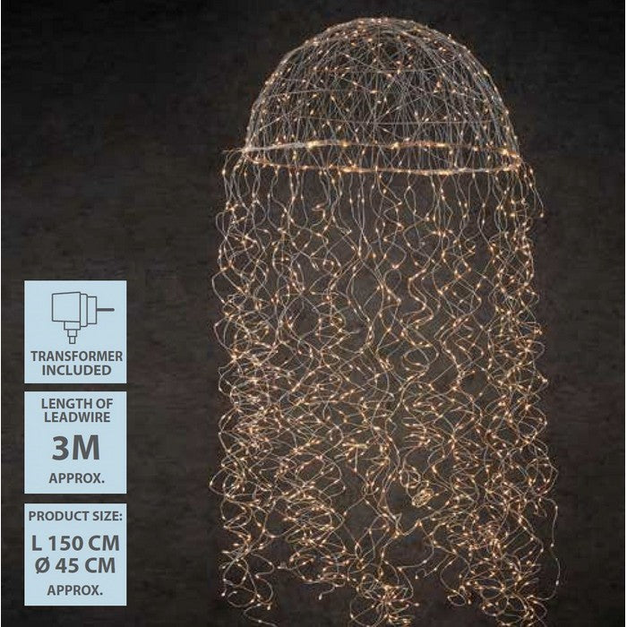 Lampadario natalizio a LED da appendere a forma di medusa