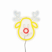 Insegna luminosa a LED neon a forma di renna