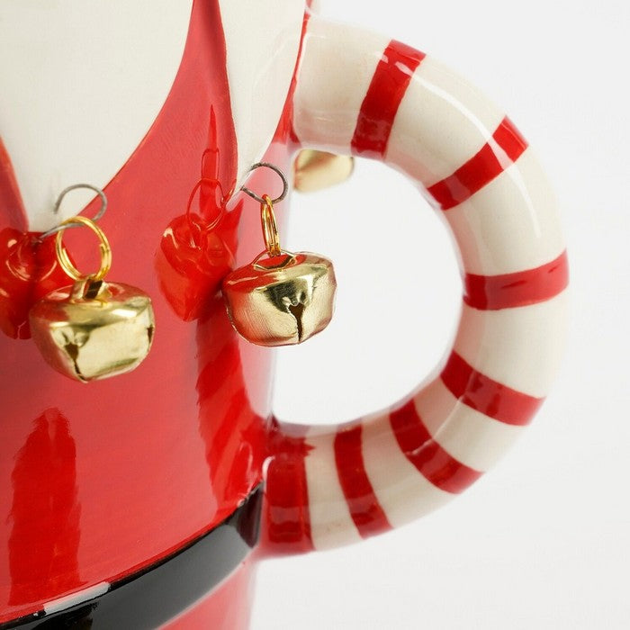 Vaso natalizio con campanellini a forma di elfo