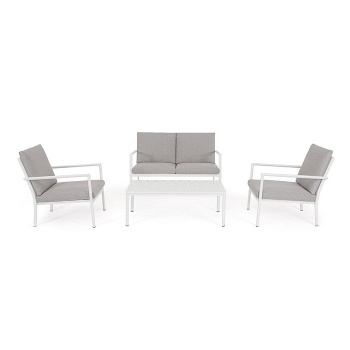 Set da giardino con divano, tavolino e 2 poltone in alluminio - Konnor - BIZZOTTO - 64761697534330